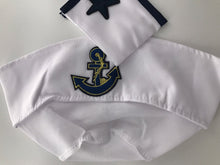 Women Lady Sexy Sailor Navy Anchor Marine Nightie Cosplay Costume dress Cap set