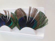 Women Peacock Feather Dance Prom Party Volume Fake False Eyelashes Eye lashes