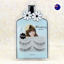 NEW 3Pairs Natural look Long Extension cross Fake False Eyelashes eye lashes