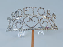 Hen's night Bride to be wedding Party Bachelorette Crystal Silver Tiara Crown