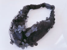 Women Girl Black Lace Flower Floral Retro Cross Headband Hair head band Hairband