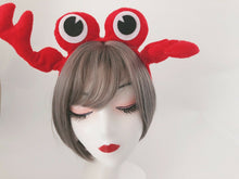 Women Adult Children Kid Party Crab Red Lobster Claw Hair Head band Headband