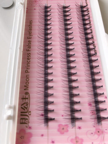 60x Individual Natural look extension Black Fake False Cluster Eyelashes 12mm