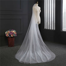 3M Women Ivory Creamy White Bride Bridal long Wedding head hair Veil with comb