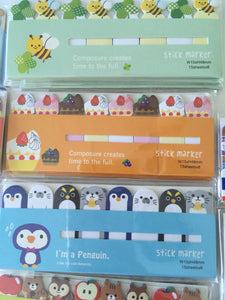 Travel Animal Mini Sticky Note Cute School Text Book Mark Sticker Memo Flags