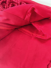 Women Red Satin Sleepwear sleep Lingerie Nighties Camisole Kimono Shawl Gown