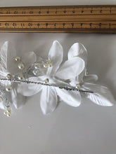 Women Pure White Flower Wedding Bride Party Hair Head Headband Fascinator PROP