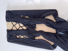 Women Foreplay Fish NET Sexy Open crotch Night Striped Bodysuit Body Stockings
