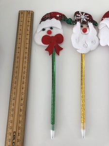 4x Xmas Christmas Santa Claus snowman Ball Pen Party Novelty Favor Favour Gift