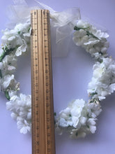 Women wedding Beige Cream White flower bridal Hair Headband Crown Garland Wreath