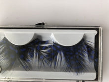 Blue Dot Black Costume Feather Exaggerated Party Fake False Eyelashes Eye lashes