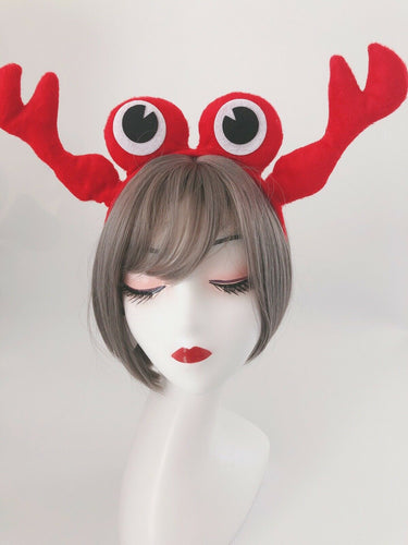 Women Adult Children Kid Party Crab Red Lobster Claw Hair Head band Headband