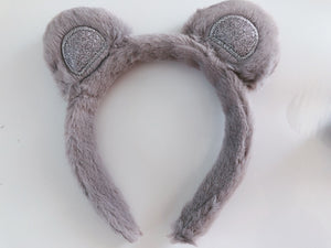 Women Children Mouse Bear Grey Koala Round Ear Party Hair head band Headband