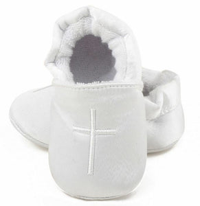 Baby Shower Boy Kid White cross Christening Wedding Party first Shoes socks set