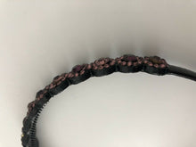 Women Purple Crystal beads Rhinestone Hair Head Band Headband Hairband Hoop