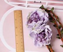 Women Girl BOHO flower Lilac purple wedding Party Hair Headband Prop Garland 216