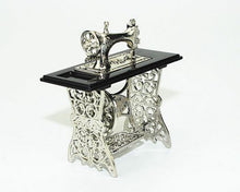 Miniature Mini Doll Metallic Sewing machine Decoration Furniture Collection