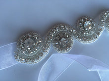 Women Lady White Wedding Bride Crystal Embroidery lace Hair head Headband Prop