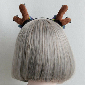 Women Girl Christmas Deer Reindeer ear Party Hair Headband band Prop Garland 201