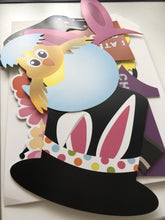 Happy Easter Bunny Hat eyeglasses Party Selfie Photo Booth Prop fun Game Sign