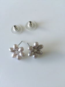 New Women Retro Imitation Pearl party sweet Flower Studs Earrings Ear Gift her