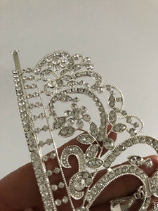 Women Rhinestone Crystal Wedding Bride Royal Party Hair Headband Crown Tiara