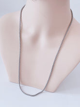 Men Silver color Stainless steel Titanium Plated Long Chain Necklace 3.5x70cm