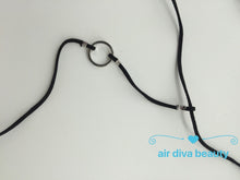 Women Lady retro BOHO Black Syn Suede leather double Long Necklace Strap tie