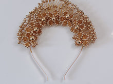 Women Gold Halo Beads Prom Dance Party Hair head band Headband Tiara Fascinator