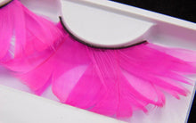 lady Long Pink Costume Feather Exaggerated Party Fake False Eyelashes Eye lashes