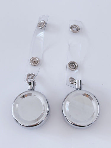 2X AU Retractable Badge Holder Reel Swipe Card Security ID Pull Key Tag Clip