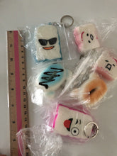 3x Cute Kid Bread cakes Donuts Squishie BAKERY Keyring key bag tag holder toy