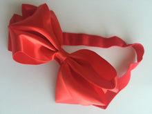 Baby Girls Child Big Red Ribbon Bow Snow white Party Xmas Hair band Headband