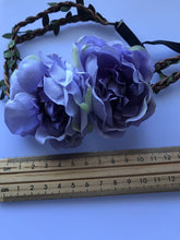 Women Girl BOHO flower Lilac purple wedding Party Hair Headband Prop Garland 216