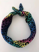 Women Cotton Colorful Leopard Dots Retro Boho Bandana Hair Headband Wrap Scarf