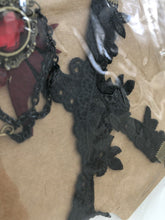 AU Women retro Halloween Vampire Witch Bat Crochet Black choker Short Necklace