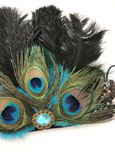 Women Bohemian Ethic Gypsy Peacock Party Hair headband Head band fascinator