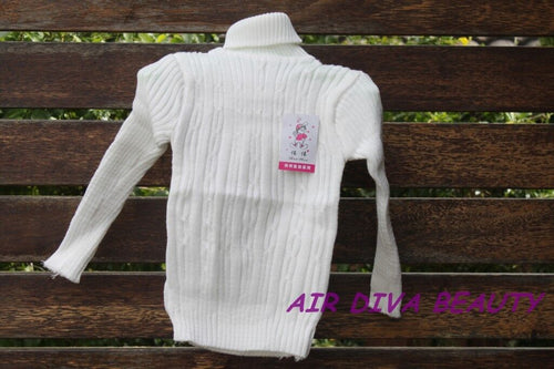 Girl Boy kids Warm White winter Tops Knitwear Knit sweater Pullover Jumper 1yr
