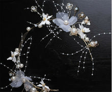 Women Lady White Lace Butterfly Fascinator Headband Hair Piece