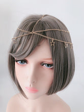 Women BOHO Gold Star Halo wedding Party Hair chain head band Headband headpiece