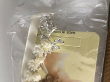 Women White Little Daisy flower wedding Bridal Hair Headband ribbon Garland