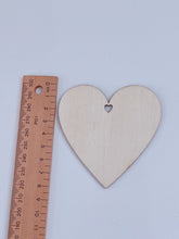 AU 5x Natural Wooden LOVE Heart Craft Gift Hanging Tag Novelty Gift Wrap Favor
