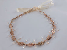 Women Boho slim Gold Leaf Rustic Wedding Bride Hair Headband Crown Tiara Jewelry