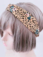 Women Boho Cross Twist Leopard Flower Hair head band Headband Wrap bandana