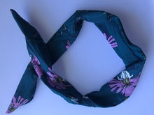 NEW Women Girl Retro flower Wire Bunny Ear bow scarf Hair head band headband Tie