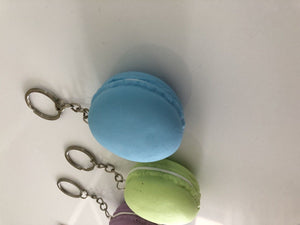 2x Slow rising Macaroon Macaron Keyring Squeeze toy Strap Novelty gift