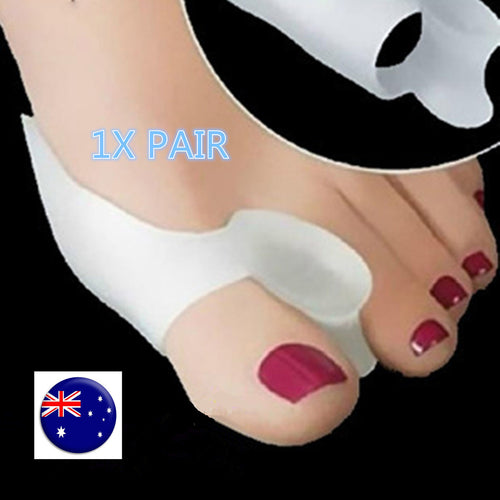 2x Foot Toe Pain Relief Bunion Soft Silicone Gel Protector Separator Alignment