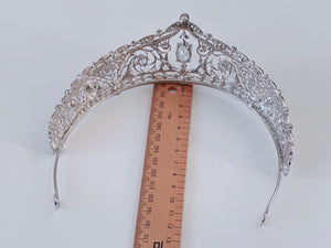 Elegant Retro Silver Cubic zircon Crystal Tiara – Bridal & Prom Rhinestone crown for Women