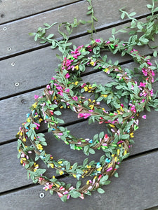 Women Girl Seed Berry Leaf wedding Bride Beach Hair head Headband garland Prop