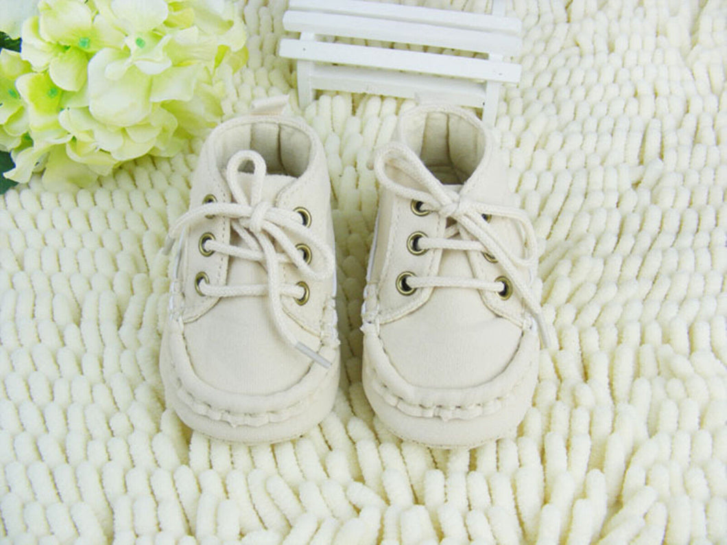 Baby Boy Girl Kids Toddler Beige shoe lace Formal dress Fashion first Shoes